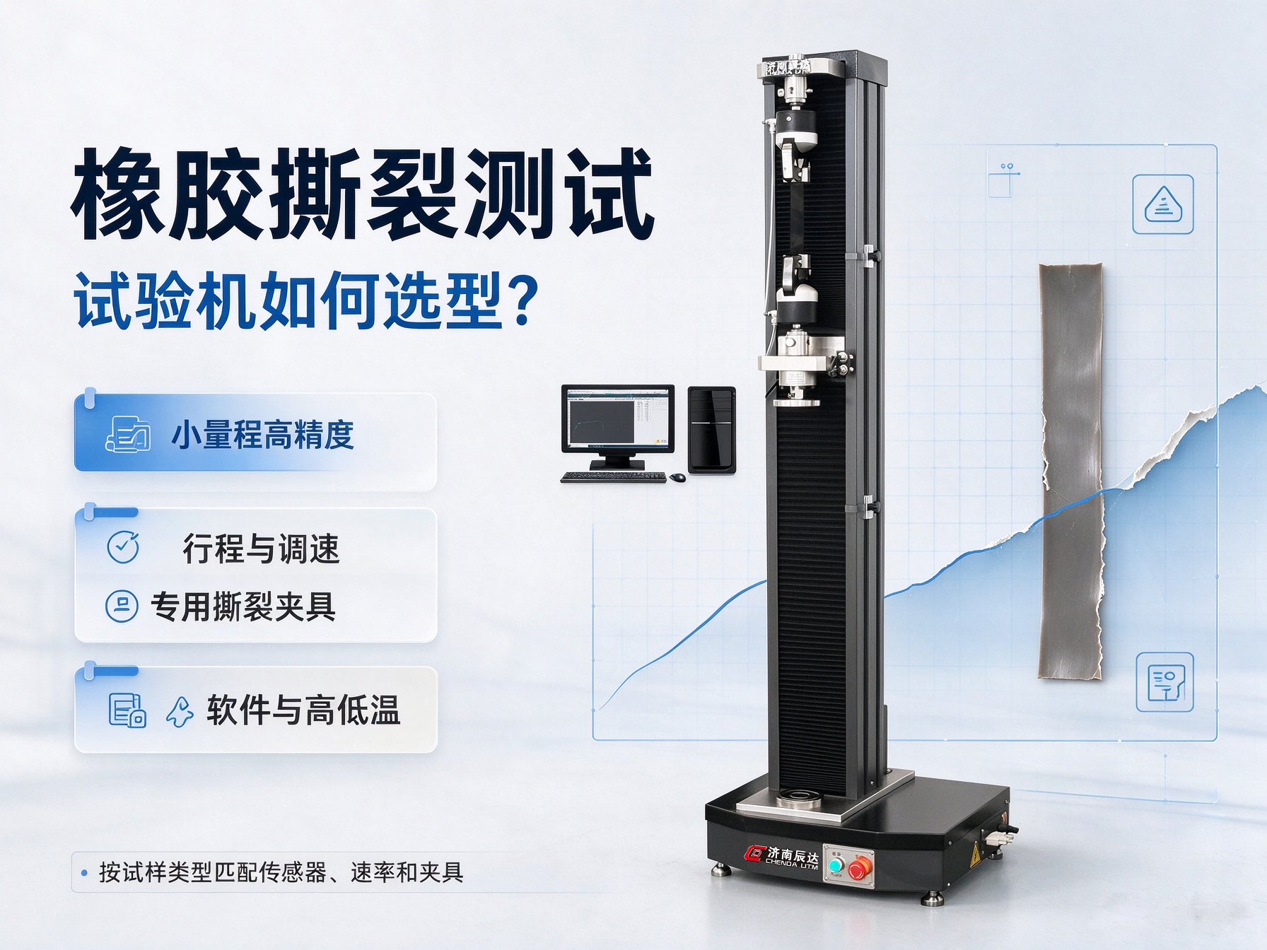 橡胶撕裂测试，试验机如何选型？
